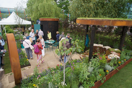 View of the Lunatica Garden at Gardeners World Live 2024